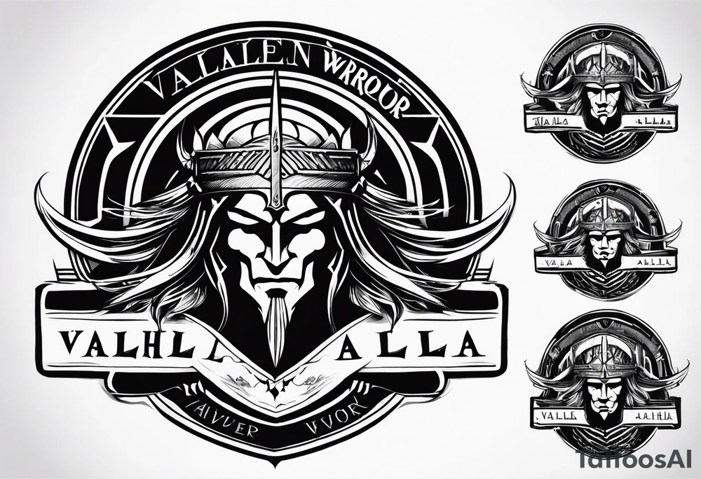 Valhalla fallen warrior tattoo idea
