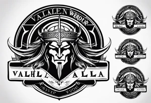 Valhalla fallen warrior tattoo idea