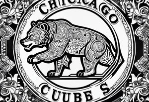 Chicago Cubs W tattoo idea