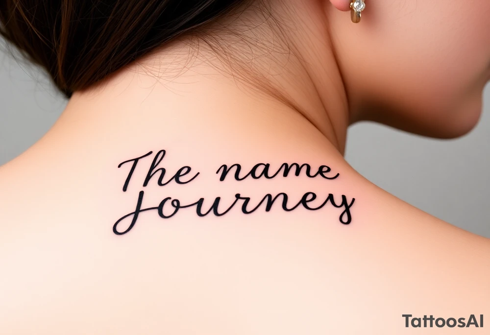 The name Journey tattoo idea