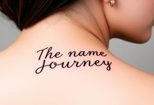 The name Journey tattoo idea