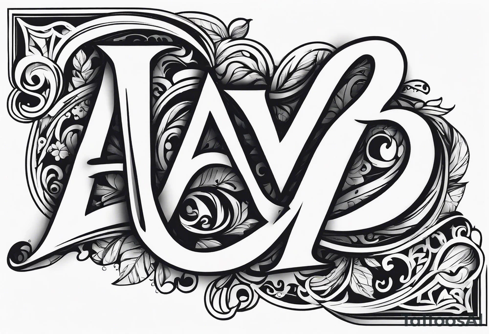 Letter HD tattoo idea