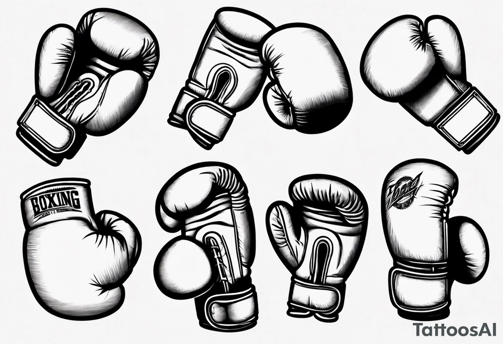 boxing gloves tattoo idea