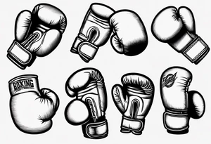 boxing gloves tattoo idea