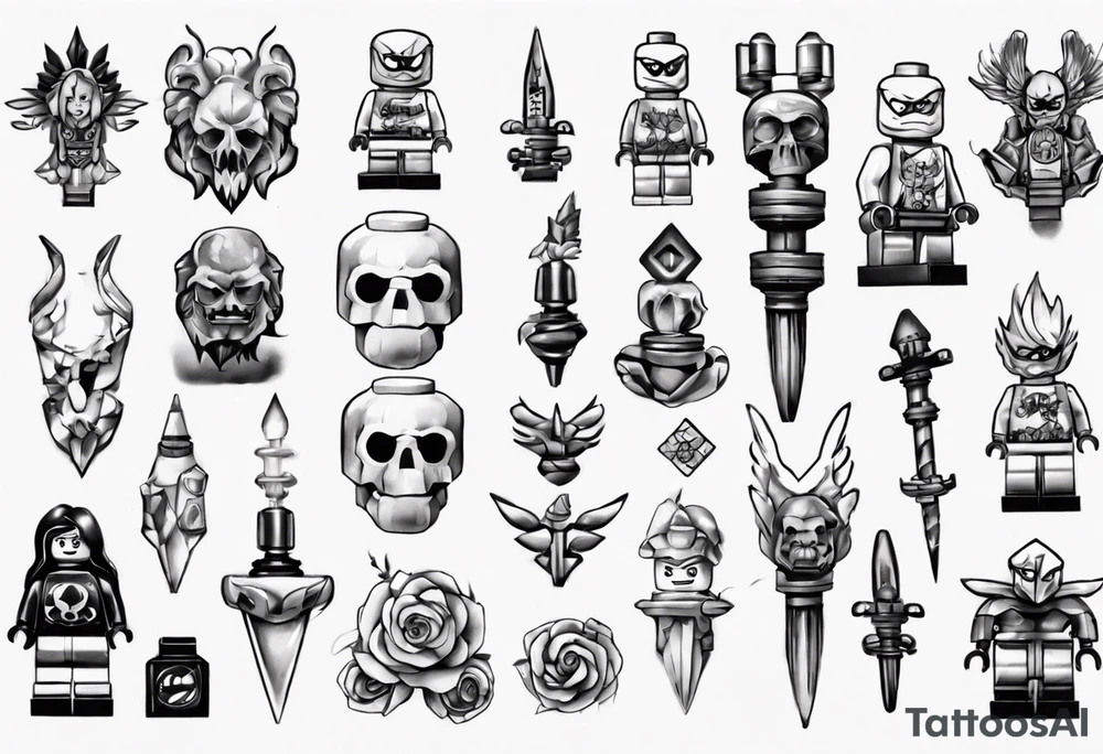lego part tattoo idea