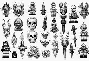 lego part tattoo idea