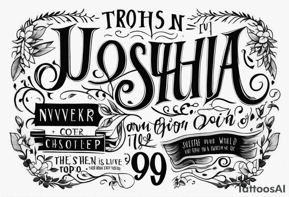 Joshua 1:9 tattoo idea