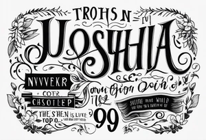 Joshua 1:9 tattoo idea