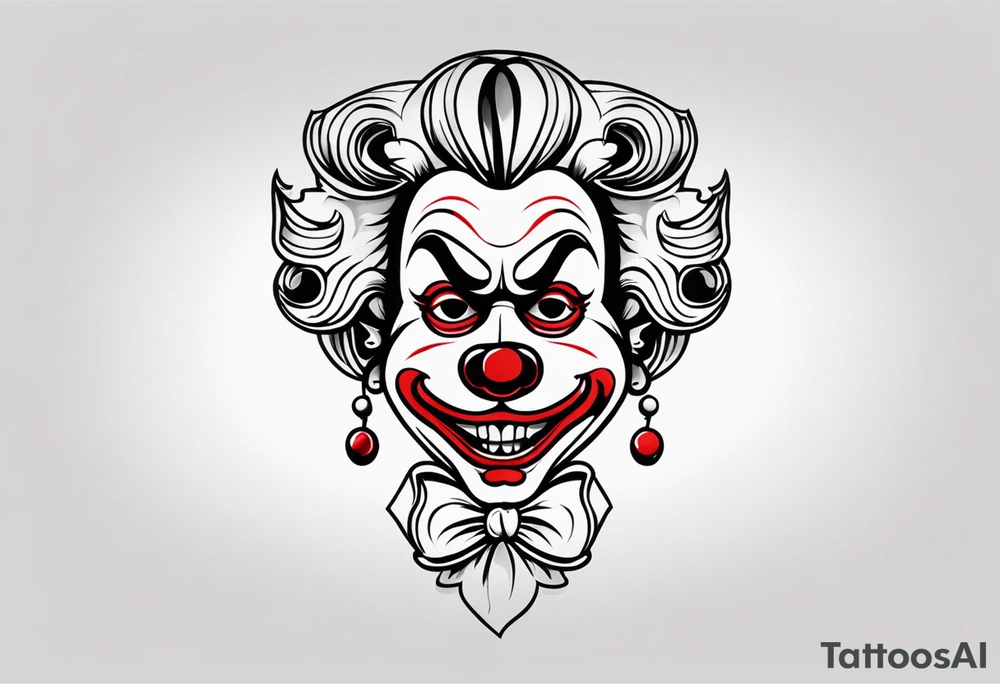 El triste payaso tattoo idea