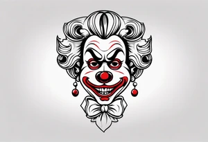 El triste payaso tattoo idea