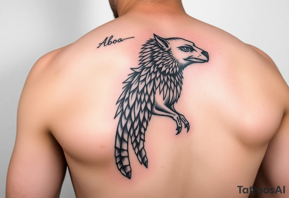Tattoo of Aboa on an arm tattoo idea