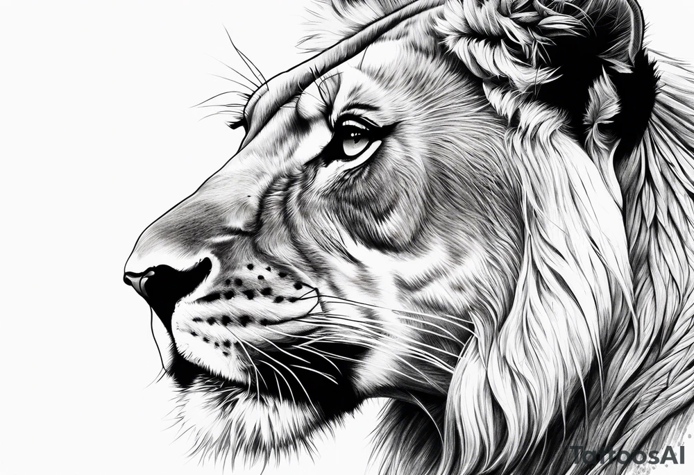 Lioness tattoo idea