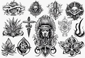 island of Trinidad and Tobago tattoo idea