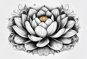 Lotus leaf tattoo idea