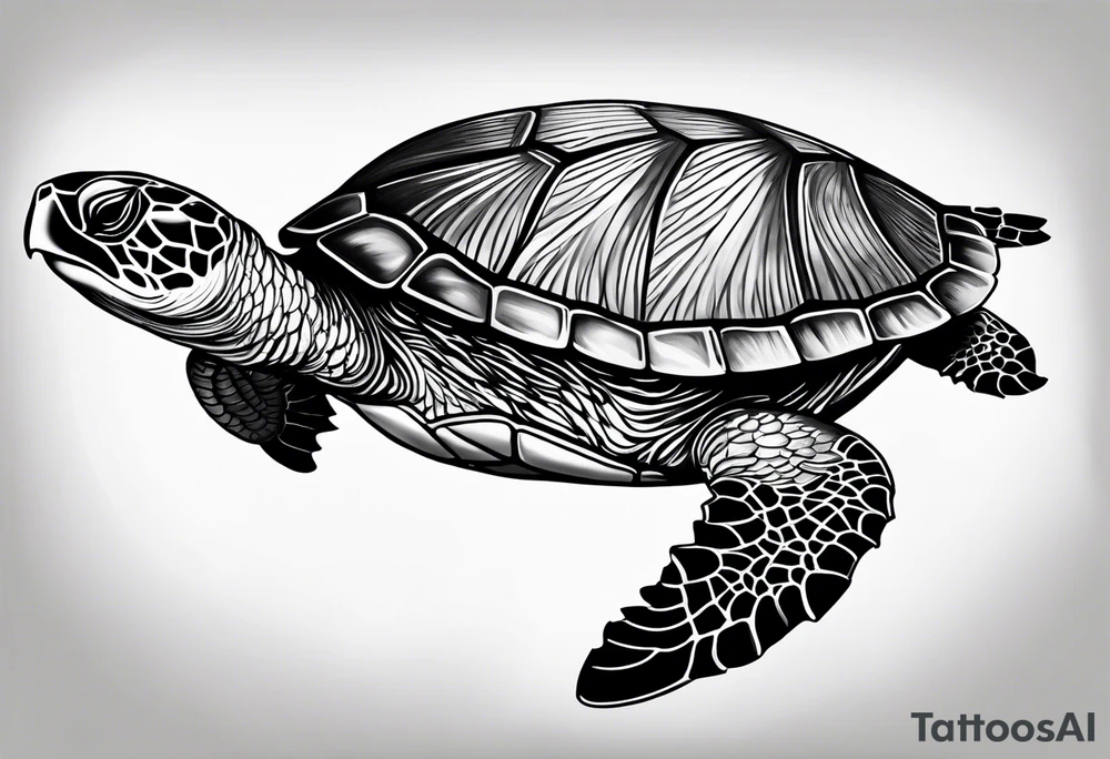 Sea turtle tattoo idea