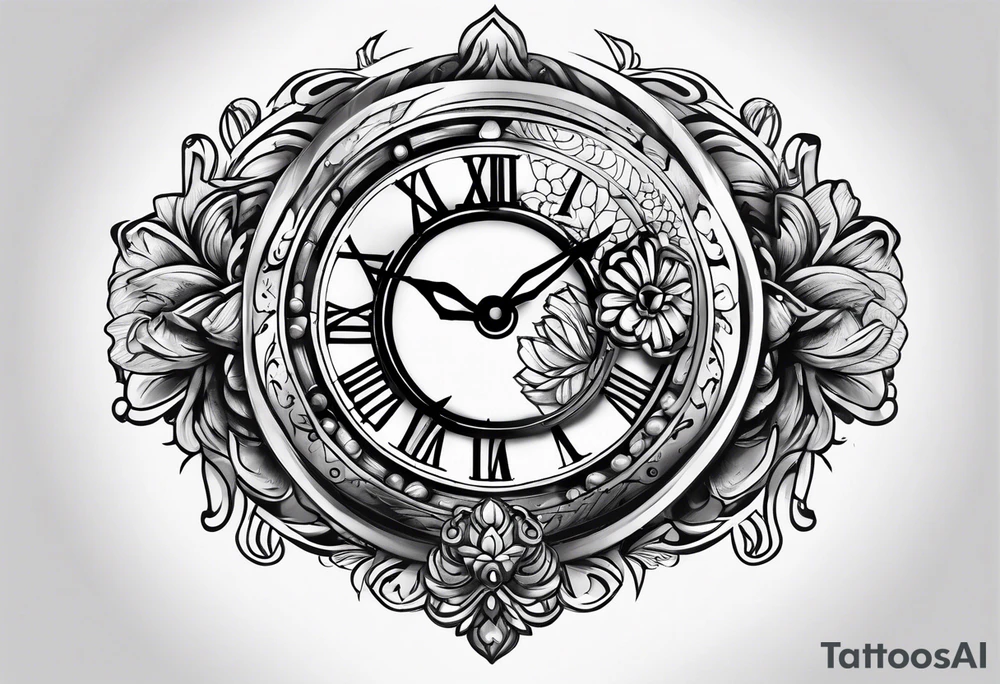 Date watch tattoo idea