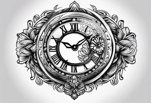 Date watch tattoo idea