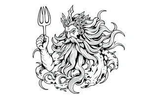 god of sea tattoo idea