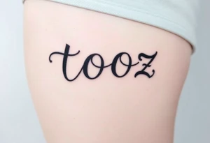 tooz tattoo idea