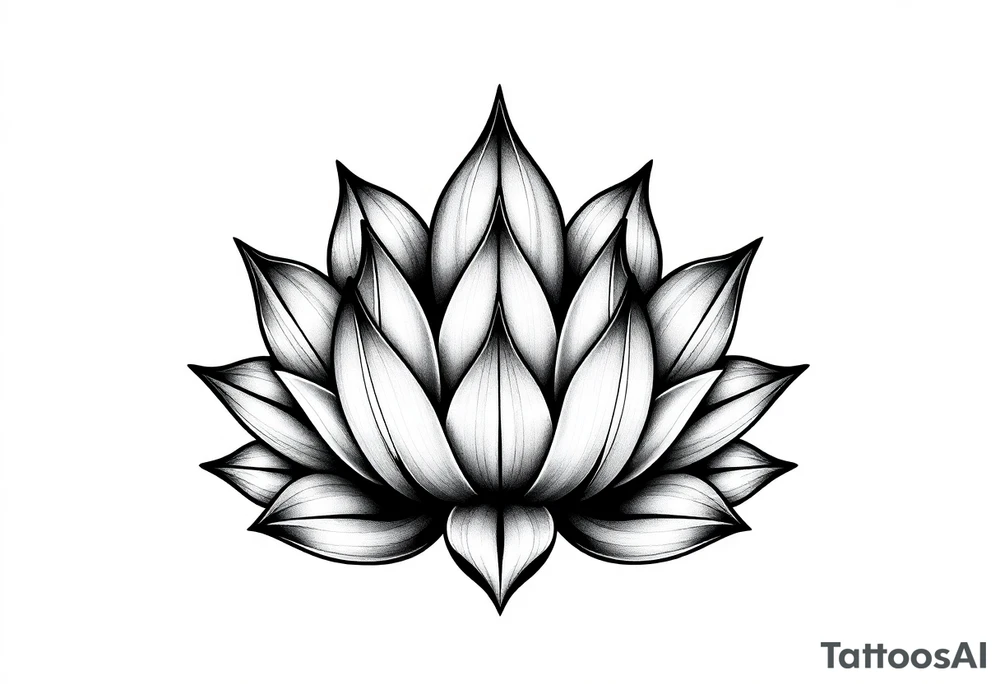 Lotus flower tattoo idea