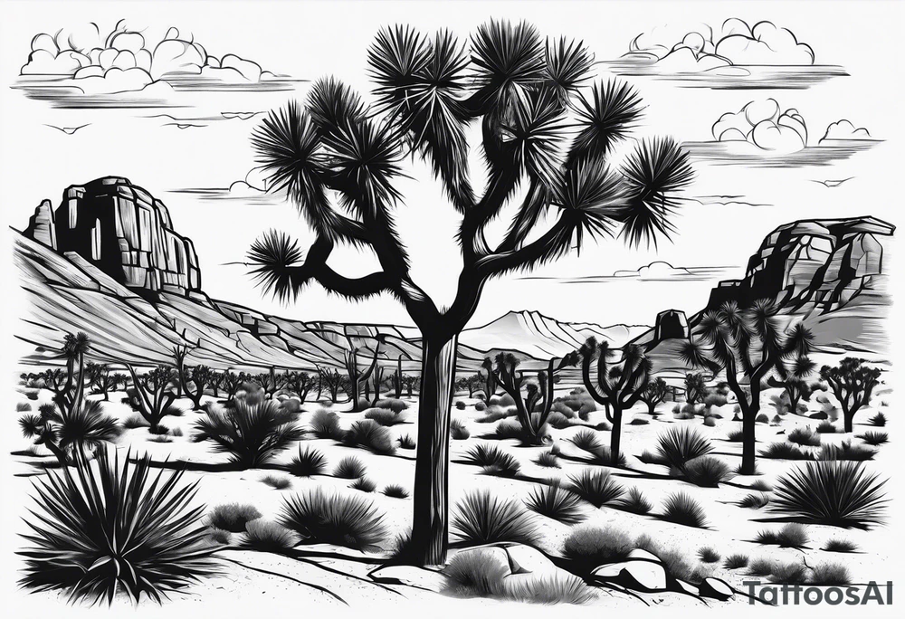 Joshua tree tattoo idea