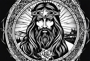 Witchcraft Jesus jail mom farm  cancer zodiac 69 broken blessed lost tattoo idea