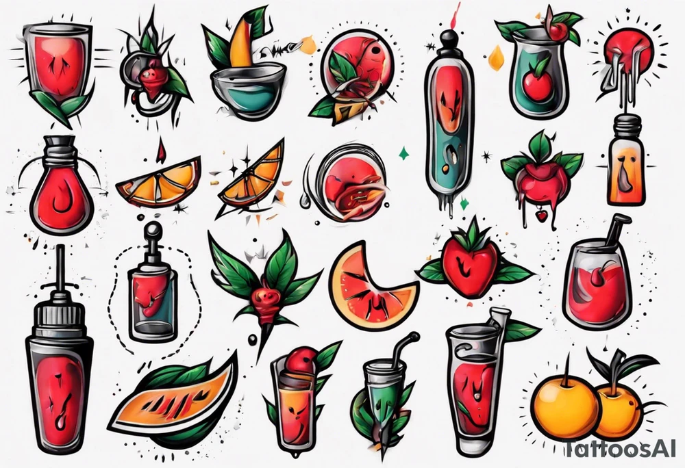 human boob juice tattoo idea