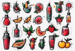 human boob juice tattoo idea
