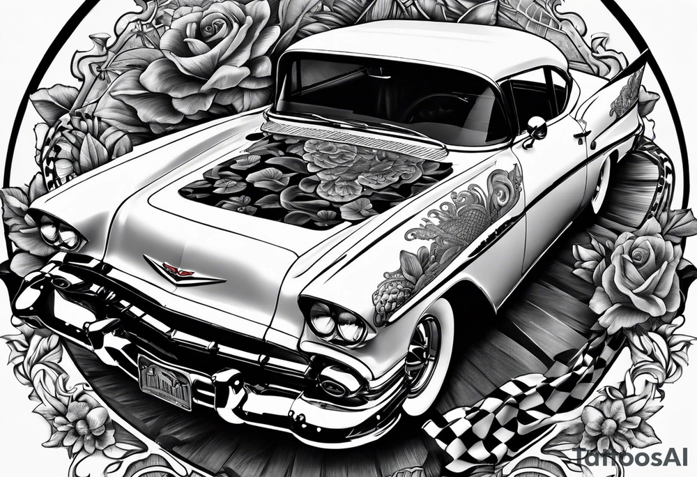 Supra, el Camino, corvette, 1956 Chevy, tattoo idea