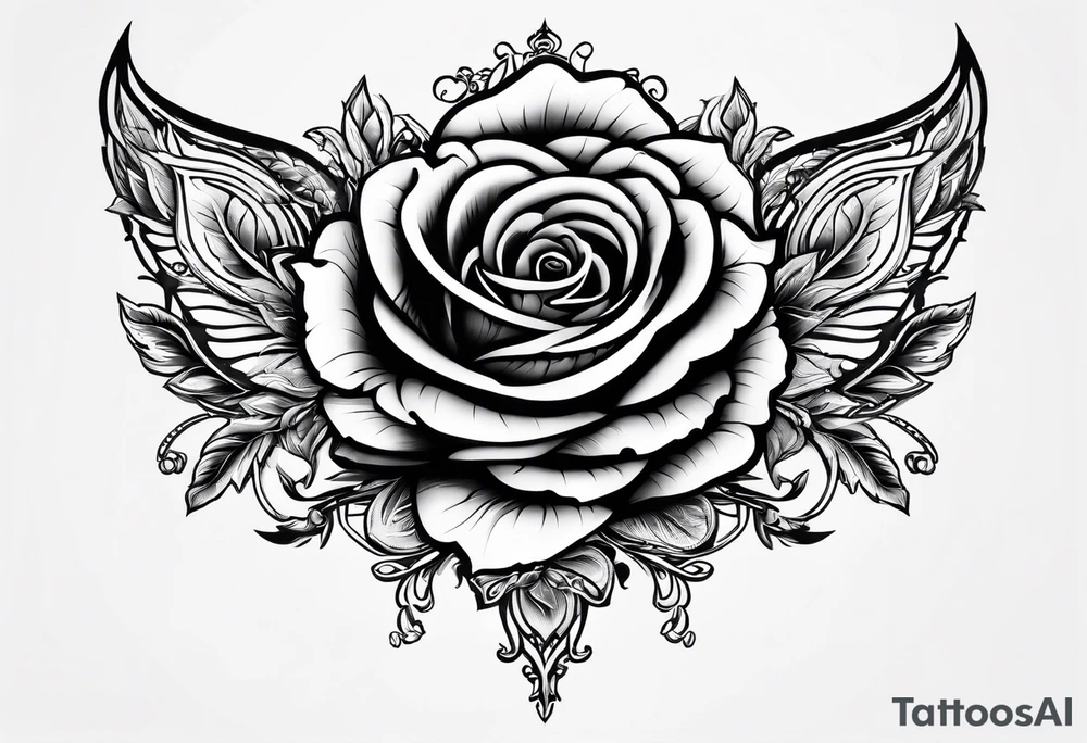 eine Taschenuhr mit einer Rose tattoo idea