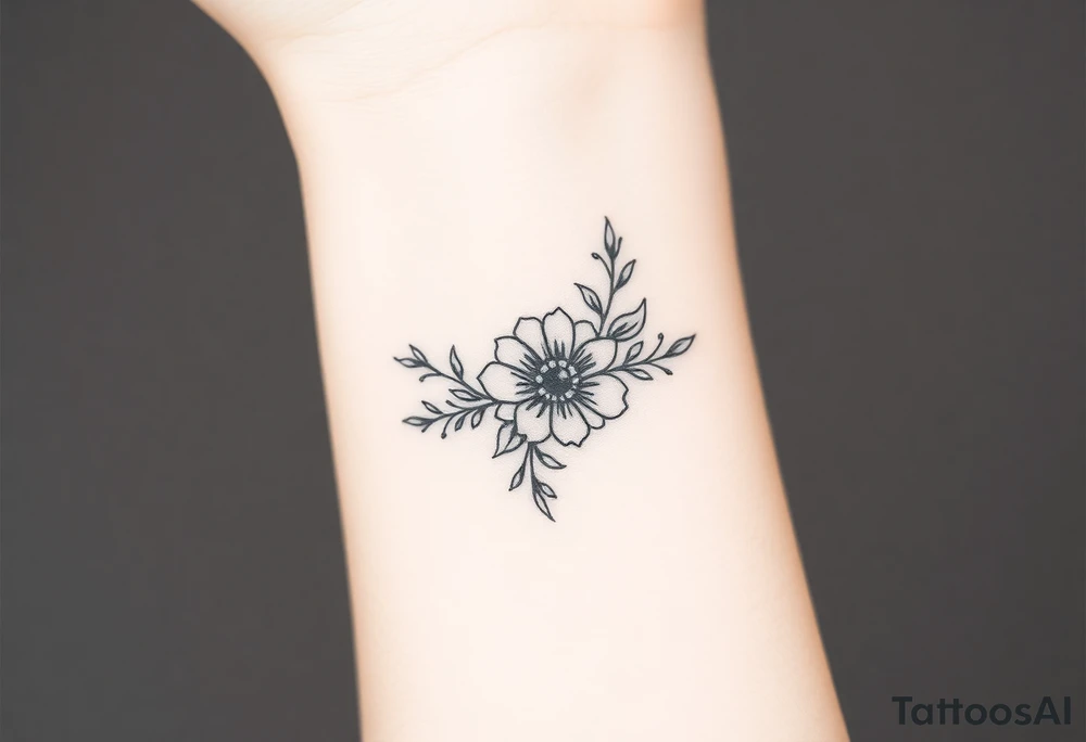Cute female wrist tattoo tattoo idea