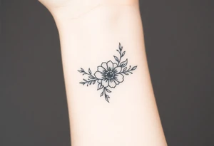 Cute female wrist tattoo tattoo idea