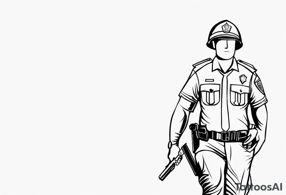 policeman tattoo idea