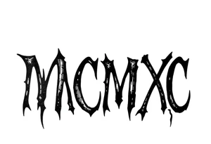 “MCMXC” roman script tattoo idea