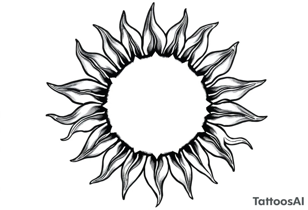 Sun tattoo idea