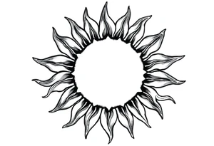 Sun tattoo idea