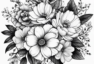strapshalter mit blumen tattoo idea