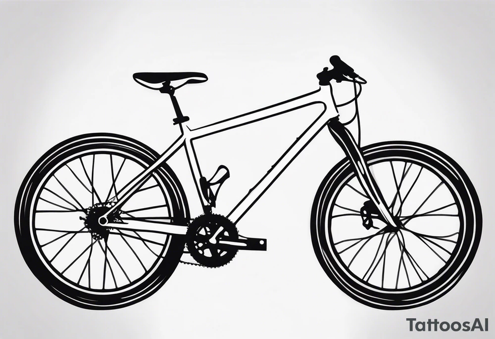 Full arm sleeve , road bicycle, black and white, color accents, fine line tattoo idea