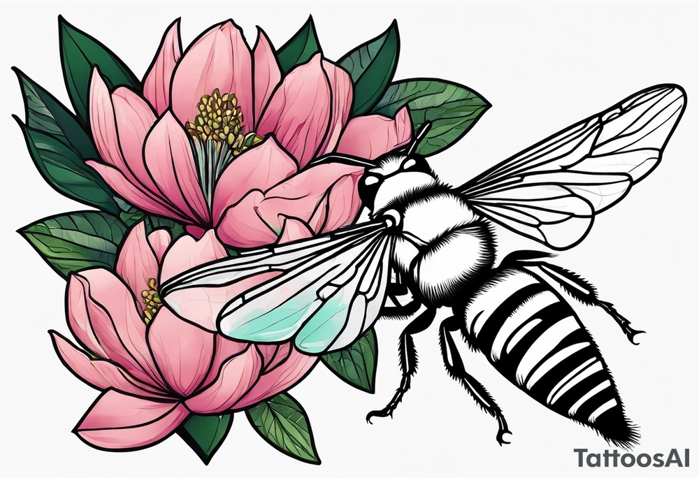 I currently have a bee tattoo on the center of my forearm palm side. I want to incorporate an alligator, magnolia's, and a pelican around it to make a cohesive design tattoo idea