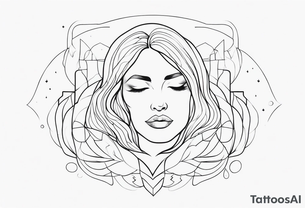 fine Line tattoo mother tattoo idea