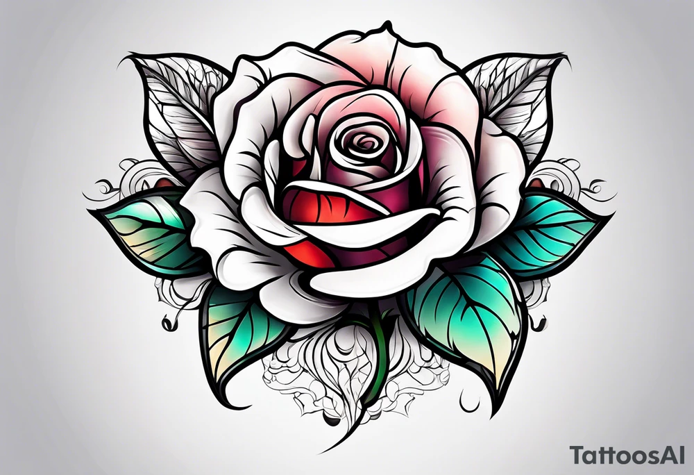 a rose tattoo idea