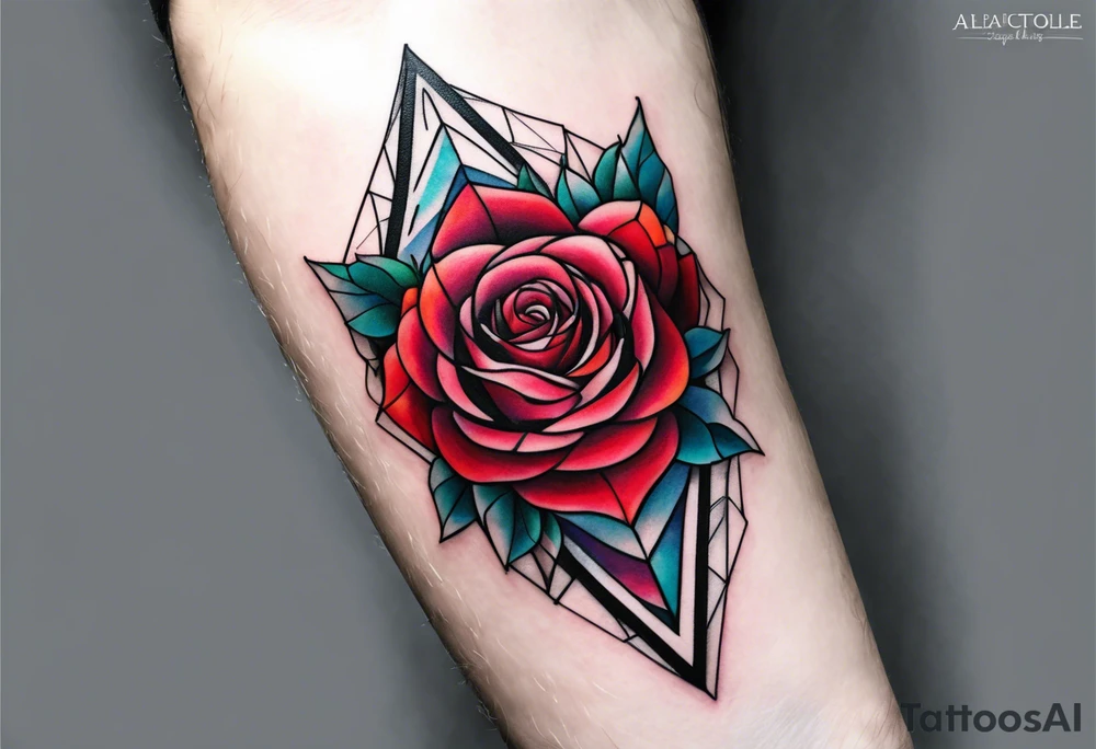 forearm tattoo, geometric, subtle, men,
rose tattoo idea