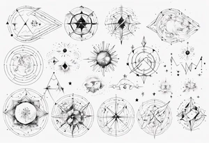 Constellations for next to someone's ear tattoo idea