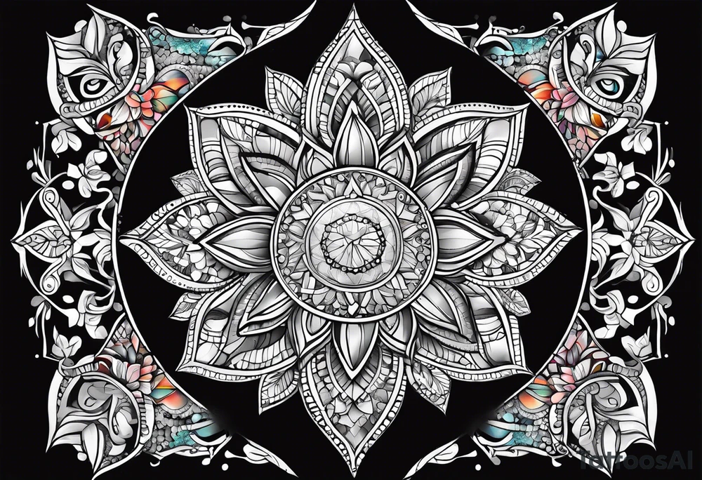 Sun Catcher Mandela tattoo idea