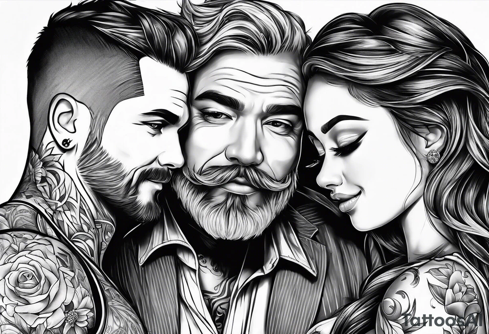 FATHER
2 SONS
DAUGHTER tattoo idea