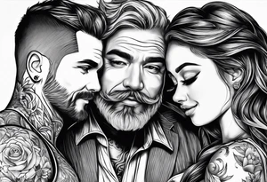 FATHER
2 SONS
DAUGHTER tattoo idea