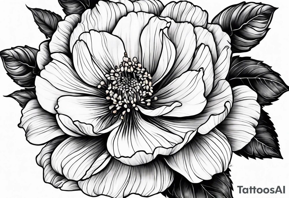 January, February, April, June, July, September birth flower tattoo idea
