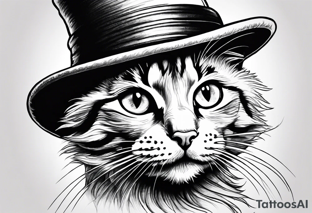 cat in the hat tattoo idea