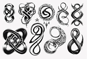 infinity symbol tattoo idea