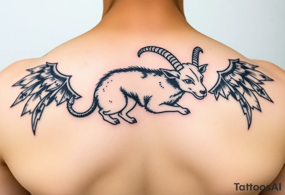 dog, rat, goat, ox street japanese style tattoo idea